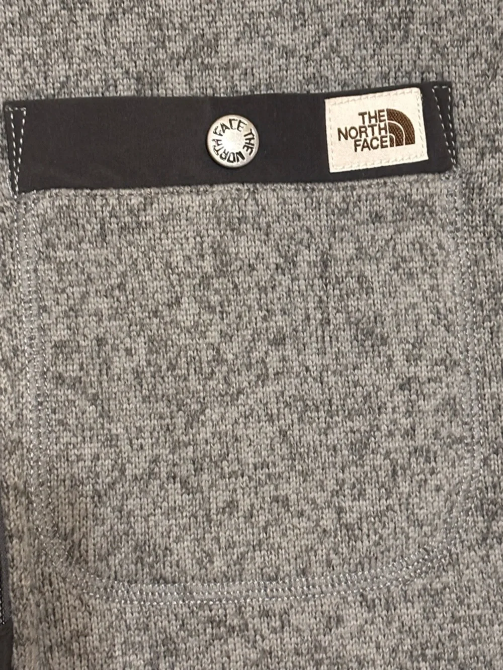 The North Face Men's Gordon Lyons 1/4 Zip Fleece Pullover Sweater Gray Sz Small